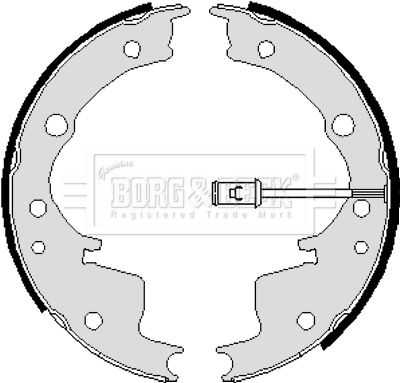BORG & BECK Комплект тормозных колодок BBS6001